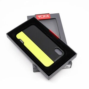 TUMI Slider Case for iPhone X Black/Citron NIB